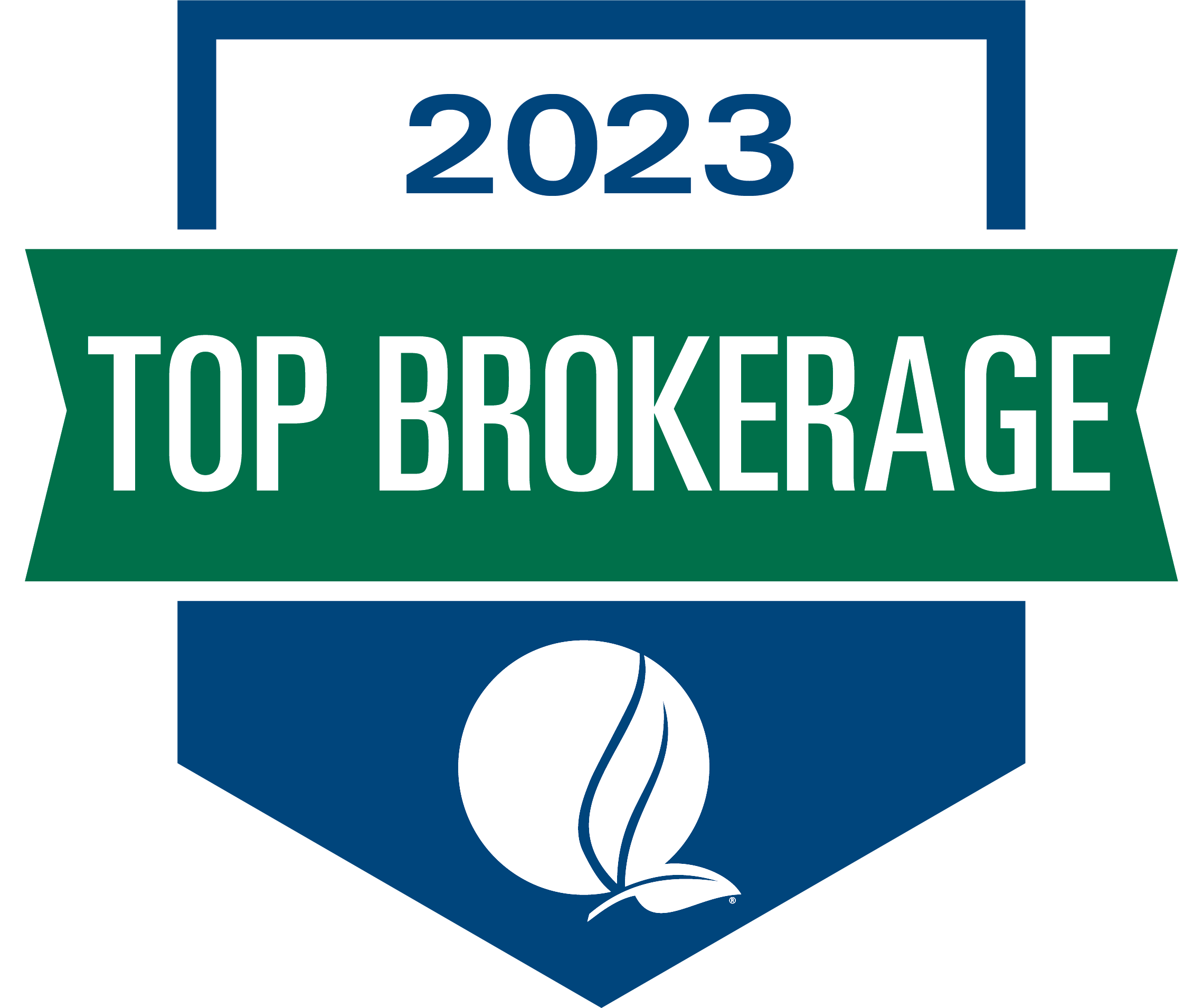 2023 Top Brokerage award badge